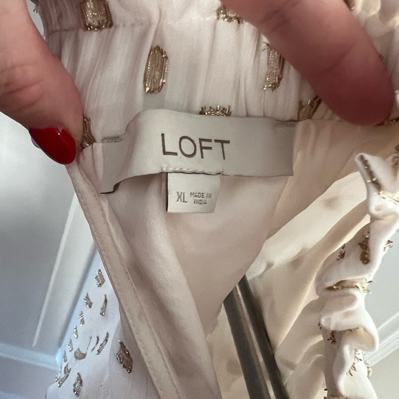 LOFT shimmer blouse size XL - Picture 2 of 2